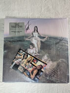 The Warning SIGNED Cover Everything’s Falling Feather Colored Vinyl